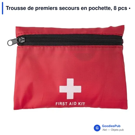 Trousse de premiers secours en pochette, 8 pcs - Image 3