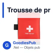 Trousse de premiers secours en polyester rPET 600D Kairo - Miniature 1