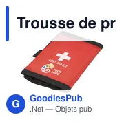 Trousse de premiers secours en polyester rPET 600D Kairo - Miniature 2
