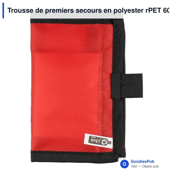 Trousse de premiers secours en polyester rPET 600D Kairo - Image 6