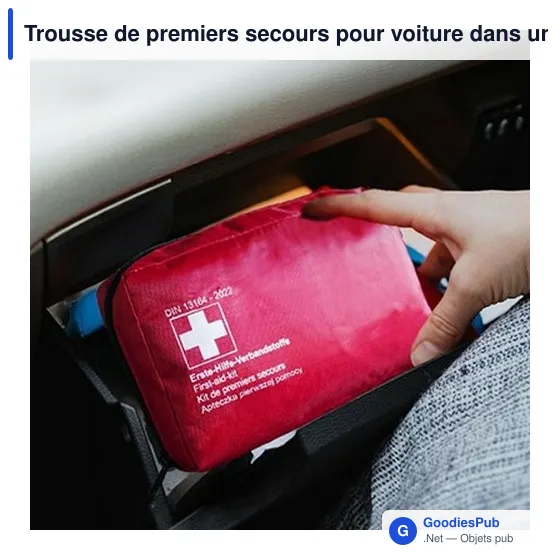 Trousse de premiers secours personnalisable pour voiture avec logo | Gemma - Image 2