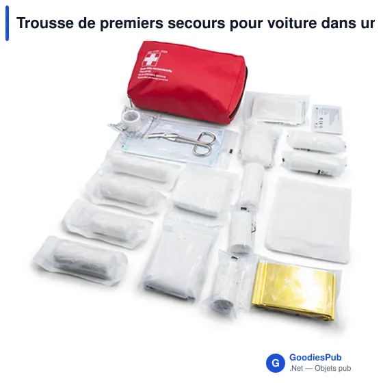 Trousse de premiers secours personnalisable pour voiture avec logo | Gemma - Image 3