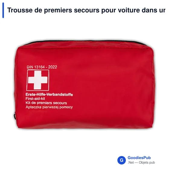 Trousse de premiers secours personnalisable pour voiture avec logo | Gemma - Image 4