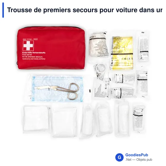 Trousse de premiers secours personnalisable pour voiture avec logo | Gemma - Image 5