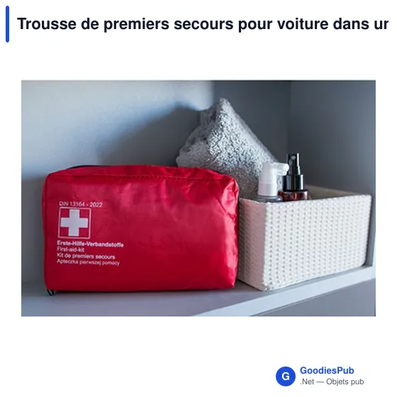 Trousse de premiers secours personnalisable pour voiture avec logo | Gemma - Image 8