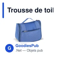 Trousse de toilette de voyage personnalisable en rPET 300D avec logo - Kora - Miniature 5