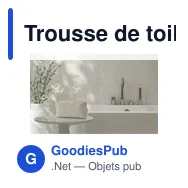 Trousse de toilette personnalisable en coton organique avec logo | Reons - Miniature 2