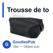 Trousse de toilette en cuir Flynn - Miniature 2