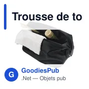 Trousse de toilette en cuir Flynn - Miniature 3