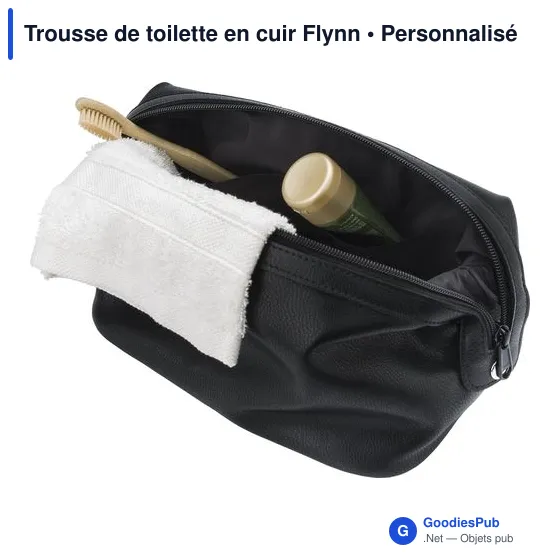Trousse de toilette en cuir Flynn - Image 3