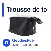Trousse de toilette en cuir Flynn - Miniature 4