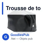 Trousse de toilette en cuir Flynn - Miniature 5