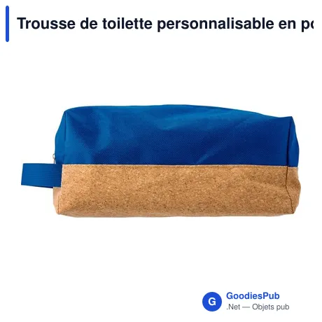 Trousse de toilette personnalisable en polyester avec logo - Lynn