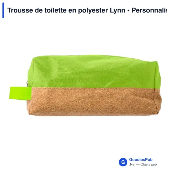 Trousse de toilette personnalisable en polyester avec logo - Lynn - Image 2