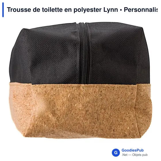 Trousse de toilette personnalisable en polyester avec logo - Lynn - Image 11