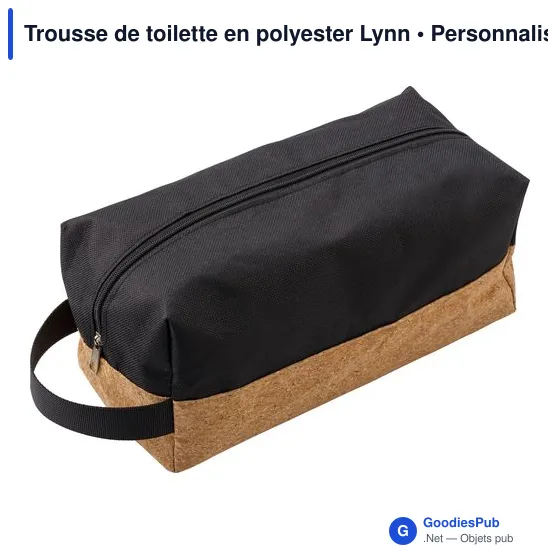 Trousse de toilette personnalisable en polyester avec logo - Lynn - Image 3