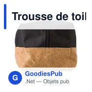 Trousse de toilette personnalisable en polyester avec logo - Lynn - Miniature 4