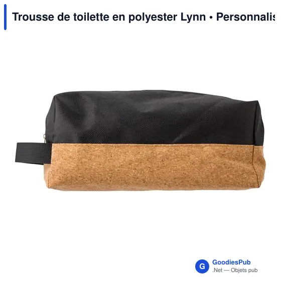 Trousse de toilette personnalisable en polyester avec logo - Lynn - Image 5