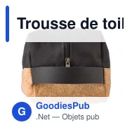 Trousse de toilette personnalisable en polyester avec logo - Lynn - Miniature 6