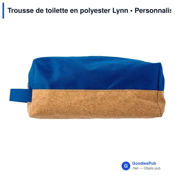 Trousse de toilette personnalisable en polyester avec logo - Lynn - Image 9