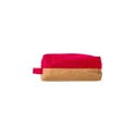 Variante rouge - Trousse de toilette personnalisable en polyester avec logo - Lynn
