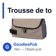 Trousse de toilette personnalisable en polyester avec logo - Niklas - Miniature 2