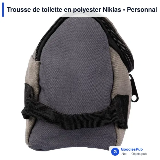 Trousse de toilette personnalisable en polyester avec logo - Niklas - Image 4