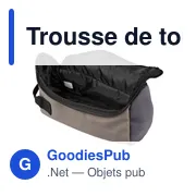 Trousse de toilette personnalisable en polyester avec logo - Niklas - Miniature 6