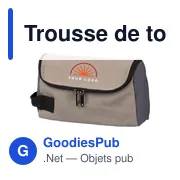 Trousse de toilette personnalisable en polyester avec logo - Niklas - Miniature 8
