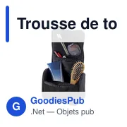 Trousse de toilette en polyester Noëlle - Miniature 1