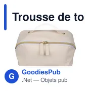 Trousse de toilette en PU recyclé Alon - Miniature 1