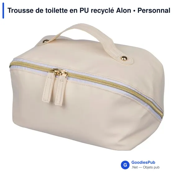 Trousse de toilette en PU recyclé Alon - Image 2