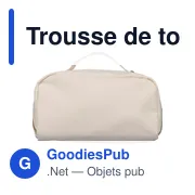 Trousse de toilette en PU recyclé Alon - Miniature 13