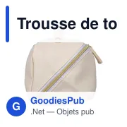 Trousse de toilette en PU recyclé Alon - Miniature 14