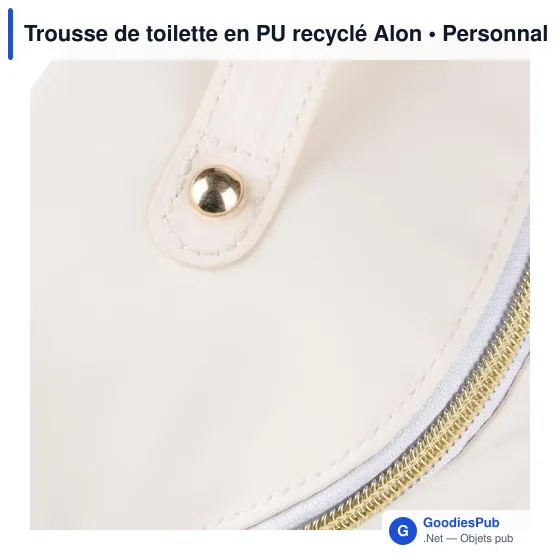 Trousse de toilette en PU recyclé Alon - Image 16