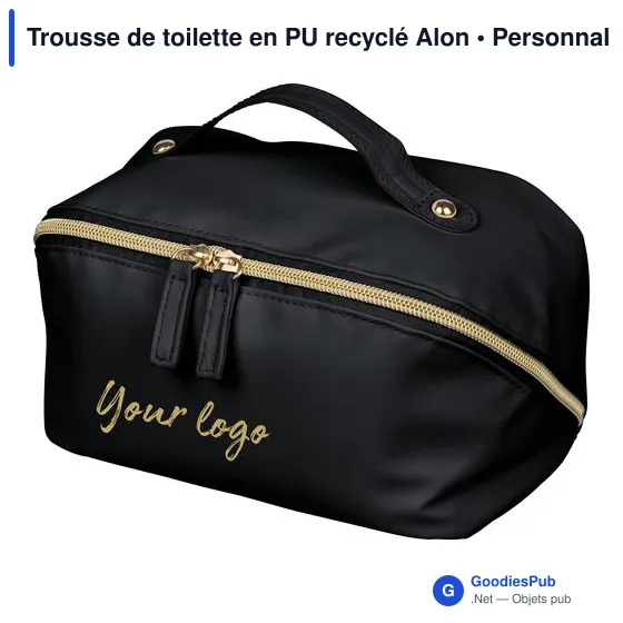 Trousse de toilette en PU recyclé Alon - Image 3