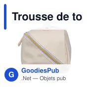 Trousse de toilette en PU recyclé Alon - Miniature 4