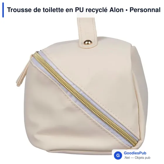 Trousse de toilette en PU recyclé Alon - Image 4