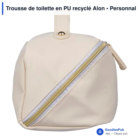 Trousse de toilette en PU recyclé Alon - Image 6