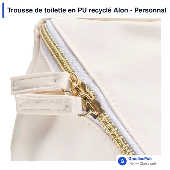 Trousse de toilette en PU recyclé Alon - Image 7