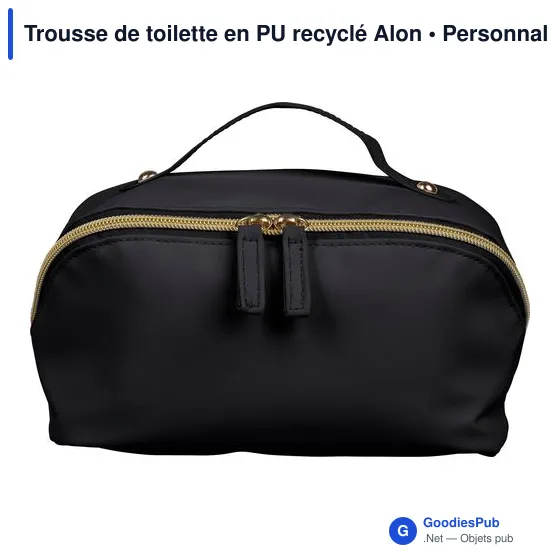 Trousse de toilette en PU recyclé Alon - Image 9