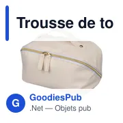 Trousse de toilette en PU recyclé Alon - Miniature 10