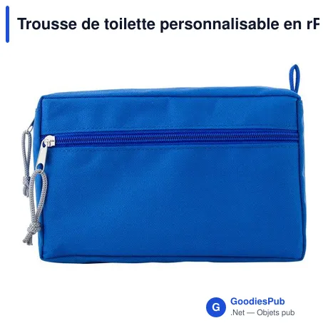 Trousse de toilette personnalisable en rPET avec logo - Natasha