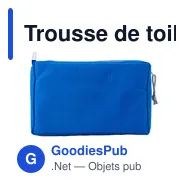 Trousse de toilette personnalisable en rPET avec logo - Natasha - Miniature 2