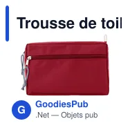 Trousse de toilette personnalisable en rPET avec logo - Natasha - Miniature 7