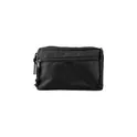 Variante noir - Trousse de toilette personnalisable en rPET avec logo - Natasha