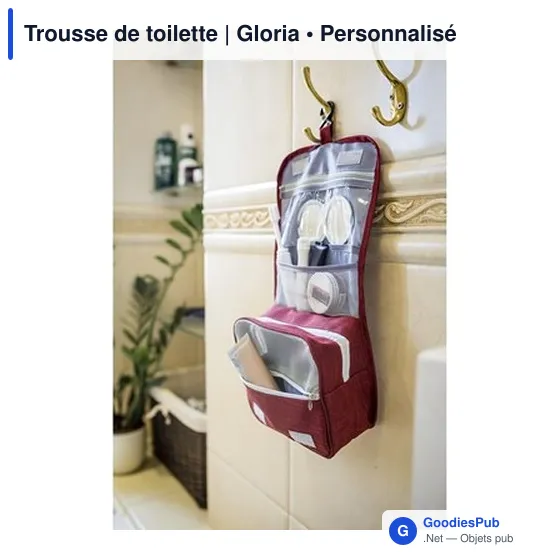 Trousse de toilette personnalisable avec logo | Gloria - Image 12