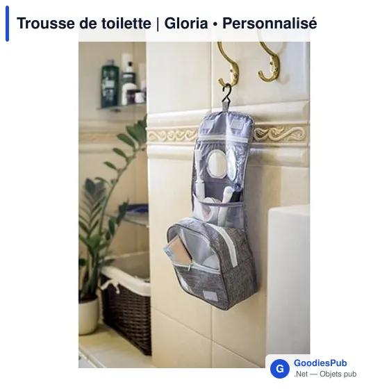 Trousse de toilette personnalisable avec logo | Gloria - Image 4