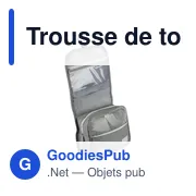 Trousse de toilette personnalisable avec logo | Gloria - Miniature 6