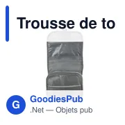 Trousse de toilette personnalisable avec logo | Gloria - Miniature 7